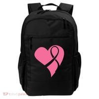 Breast Cancer Ribbon Heart Backpack thumb 0