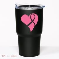Breast Cancer Ribbon Heart Tumbler thumb 0