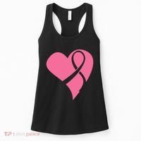 Breast Cancer Ribbon Heart Women's Tank Top thumb 0