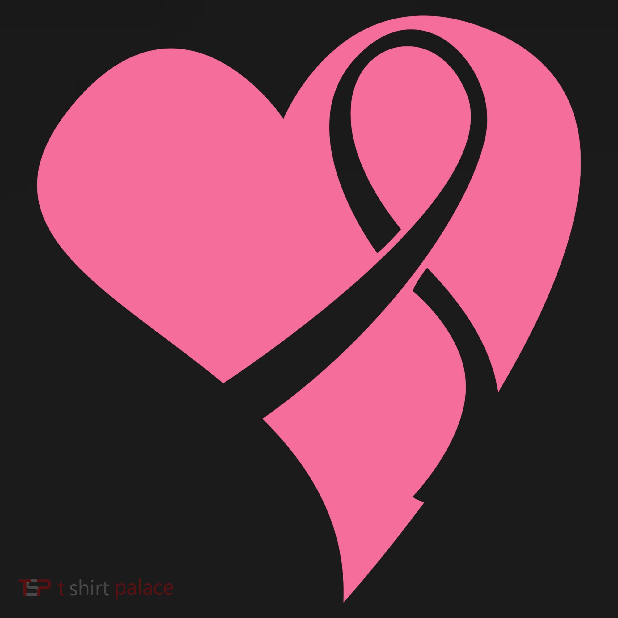 Breast Cancer Ribbon Heart Women's Tank Top