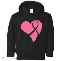 Breast Cancer Ribbon Heart Toddler Hoodie thumb 0