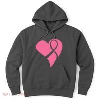 Breast Cancer Ribbon Heart Hoodie thumb 0
