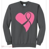 Breast Cancer Ribbon Heart Sweatshirt thumb 0