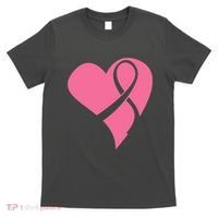 Breast Cancer Ribbon Heart T-Shirt thumb 0
