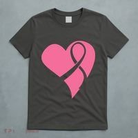 Breast Cancer Ribbon Heart T-Shirt thumb 5