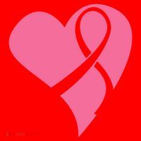 Breast Cancer Ribbon Heart Santa Hat thumb 1