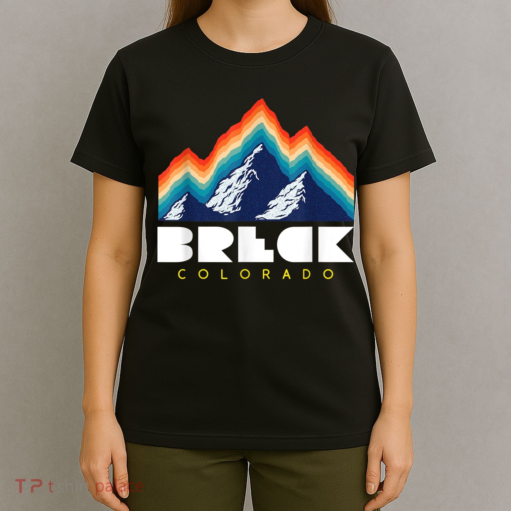 Breck Colorado Retro USA Ski T-Shirt