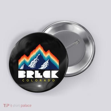 Breck Colorado Retro USA Ski Button