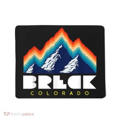 Breck Colorado Retro USA Ski Mousepad
