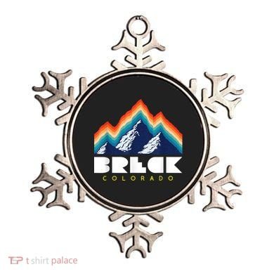 Breck Colorado Retro USA Ski Ornament