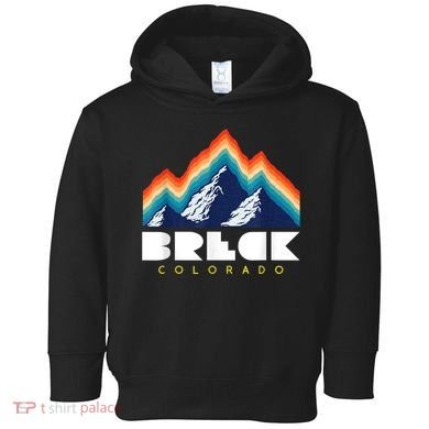 Breck Colorado Retro USA Ski Toddler Hoodie