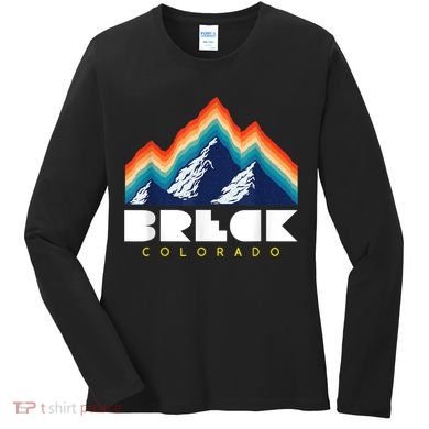Breck Colorado Retro USA Ski Women's Long Sleeve Shirt