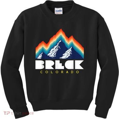 Breck Colorado Retro USA Ski Kids Sweatshirt
