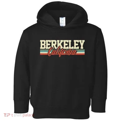 Berkeley California Retro Toddler Hoodie