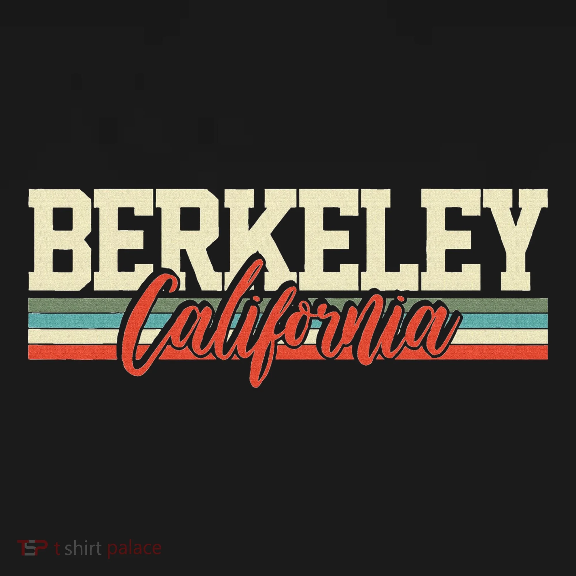 Berkeley California Retro Toddler Hoodie
