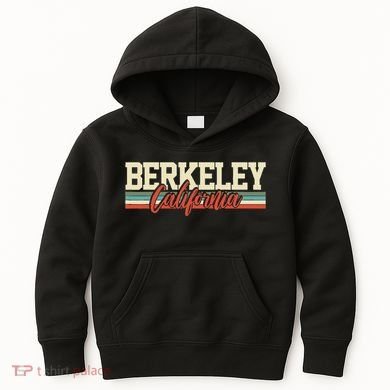 Berkeley California Retro Kids Hoodie