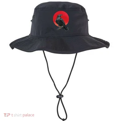 Black Crow Red Moon Bucket Hat