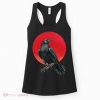 Black Crow Red Moon Women's Tank Top thumb 0