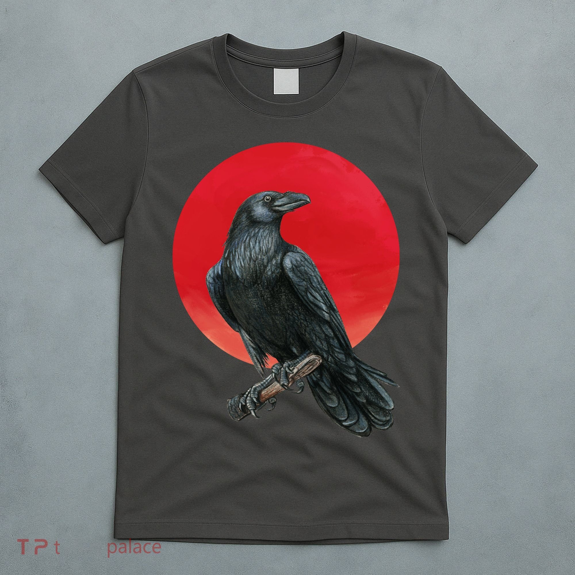 Black Crow Red Moon T-Shirt