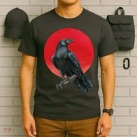 Black Crow Red Moon T-Shirt thumb 6
