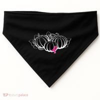 Breast Cancer Ribbon Pumpkin Fall USA-Made Doggie Bandana thumb 0