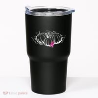 Breast Cancer Ribbon Pumpkin Fall Tumbler thumb 0