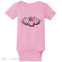 Breast Cancer Ribbon Pumpkin Fall Baby Bodysuit thumb 0