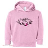 Breast Cancer Ribbon Pumpkin Fall Toddler Hoodie thumb 0