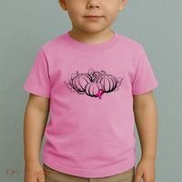 Breast Cancer Ribbon Pumpkin Fall Toddler T-Shirt thumb 2