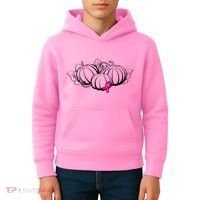 Breast Cancer Ribbon Pumpkin Fall Kids Hoodie thumb 4
