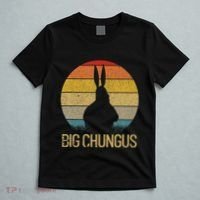 Big Chungus Retro Sunset Vintage Dank Meme Big Chungus T-Shirt thumb 5