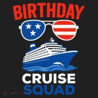 Birthday Cruise Squad USA America Women's Sweatshirt thumb 2