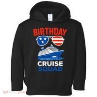 Birthday Cruise Squad USA America Toddler Hoodie thumb 0