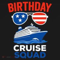 Birthday Cruise Squad USA America Toddler Hoodie thumb 2