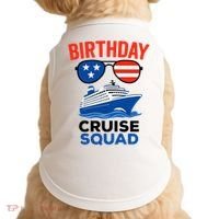 Birthday Cruise Squad USA America Doggie Tank thumb 0