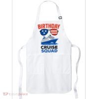 Birthday Cruise Squad USA America Apron thumb 0