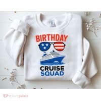 Birthday Cruise Squad USA America Sweatshirt thumb 2
