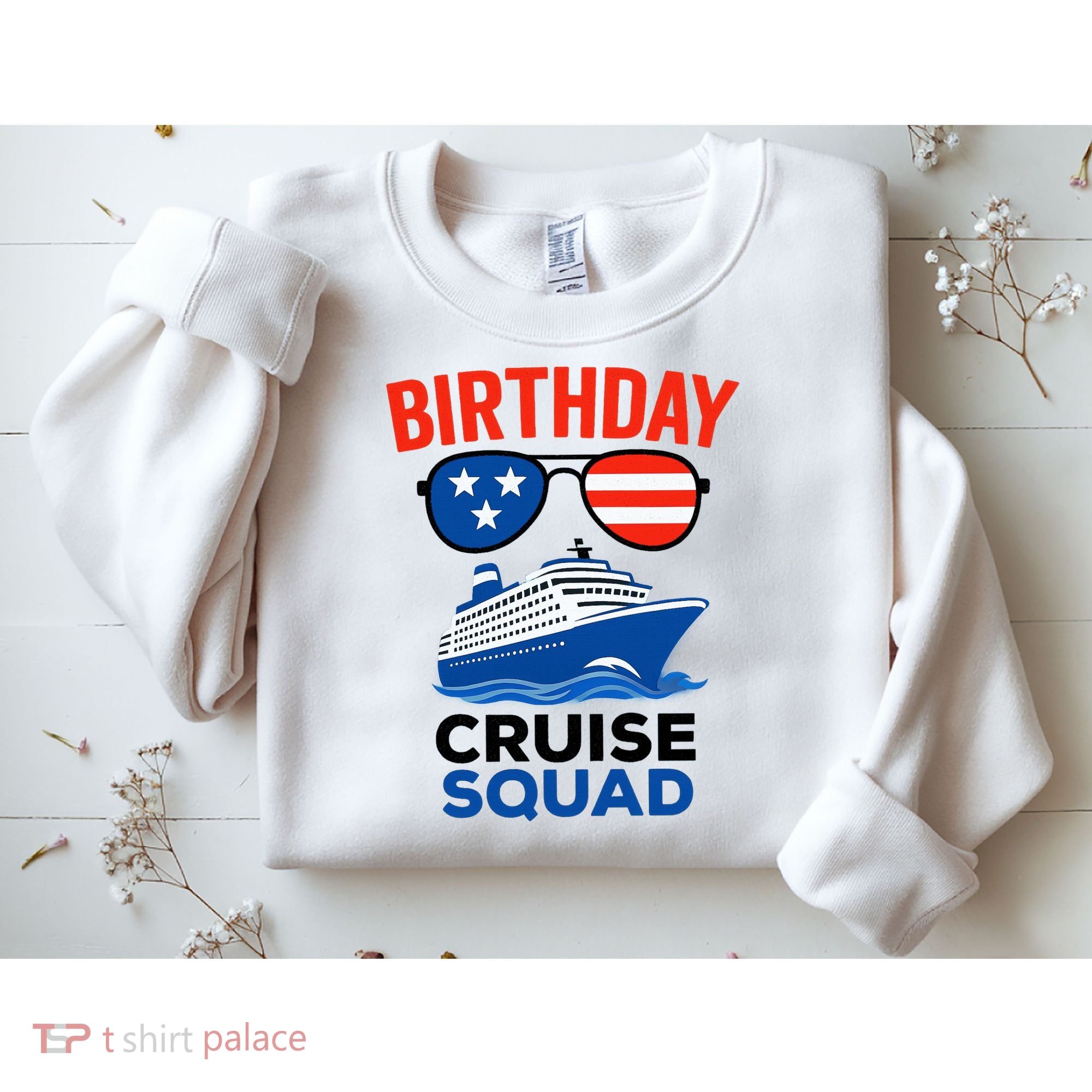 Birthday Cruise Squad USA America Sweatshirt