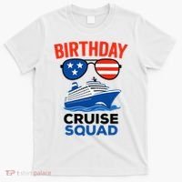 Birthday Cruise Squad USA America T-Shirt thumb 0