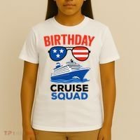 Birthday Cruise Squad USA America T-Shirt thumb 4