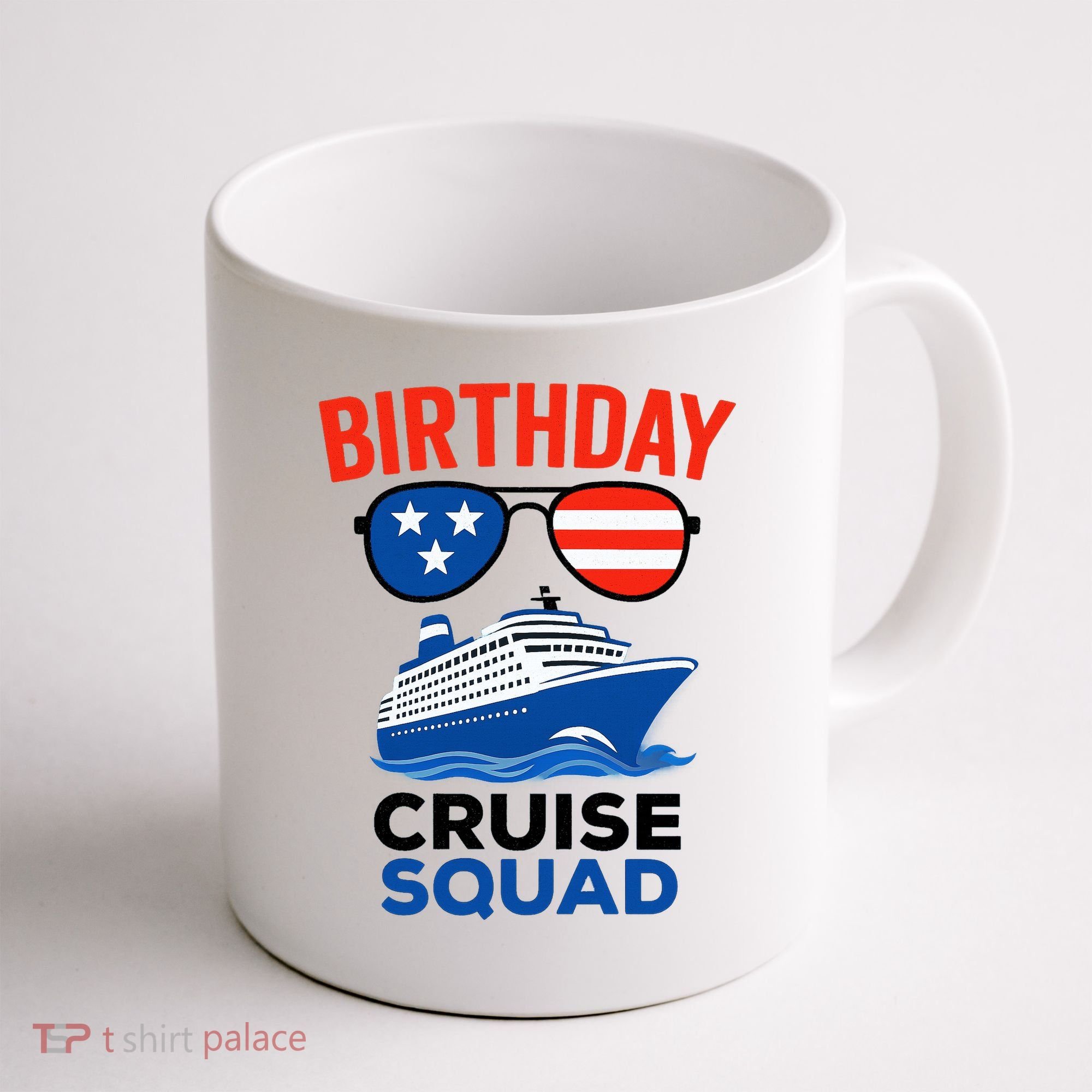 Birthday Cruise Squad USA America Coffee Mug