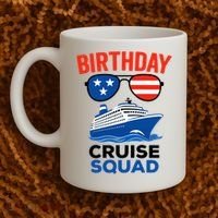 Birthday Cruise Squad USA America Coffee Mug thumb 2