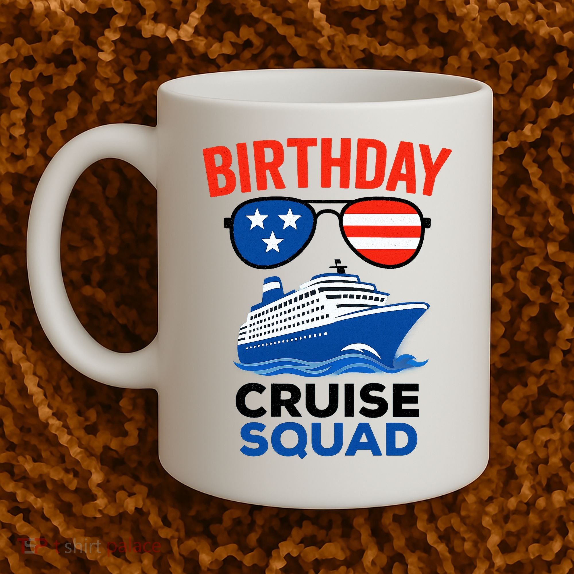 Birthday Cruise Squad USA America Coffee Mug