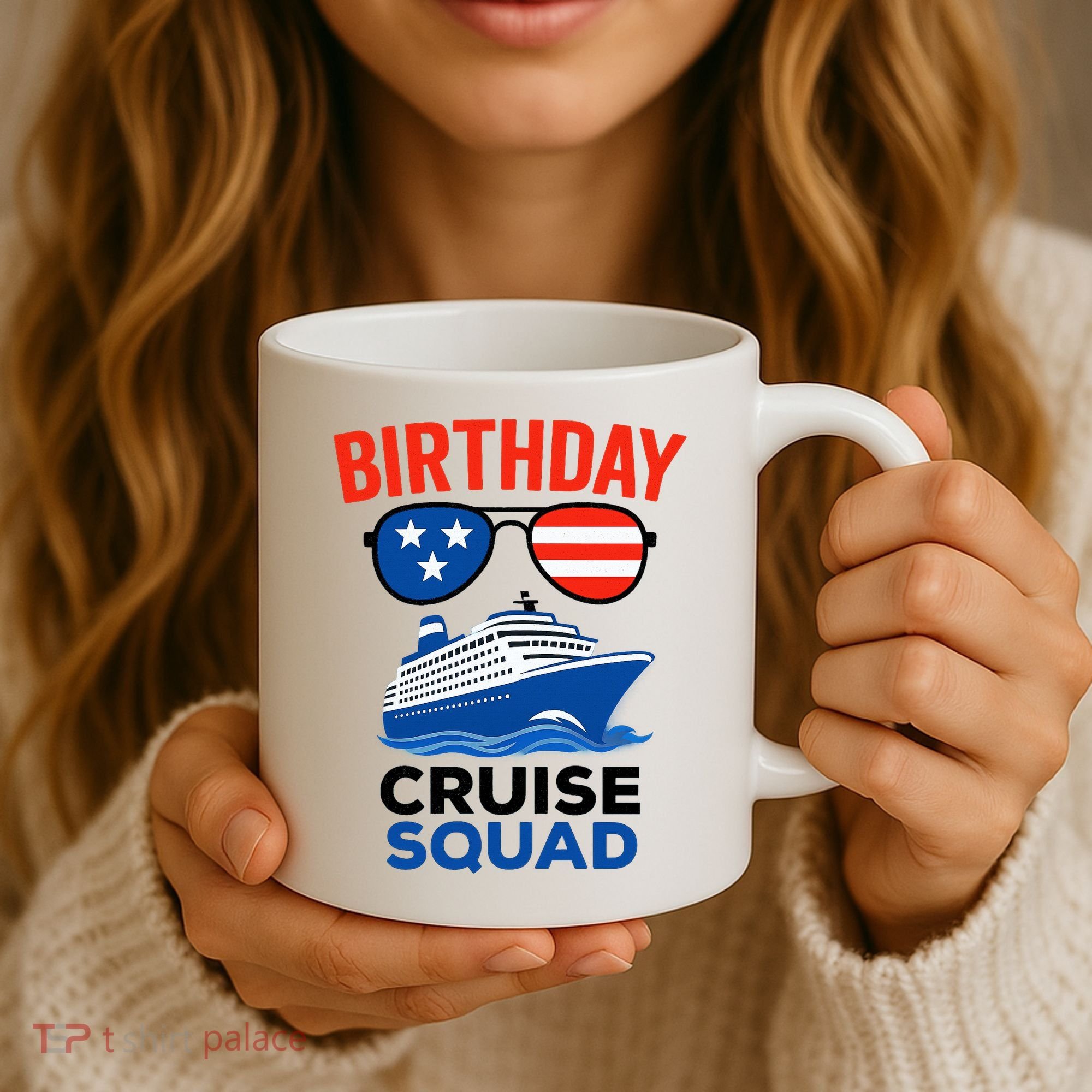 Birthday Cruise Squad USA America Coffee Mug