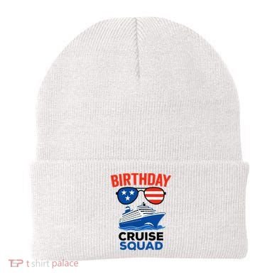 Birthday Cruise Squad USA America Beanie