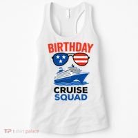 Birthday Cruise Squad USA America Women's Tank Top thumb 0
