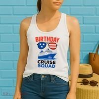 Birthday Cruise Squad USA America Women's Tank Top thumb 2