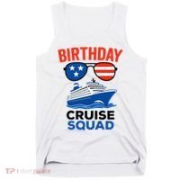 Birthday Cruise Squad USA America Tank Top thumb 0