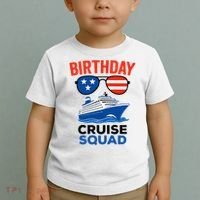 Birthday Cruise Squad USA America Toddler T-Shirt thumb 2