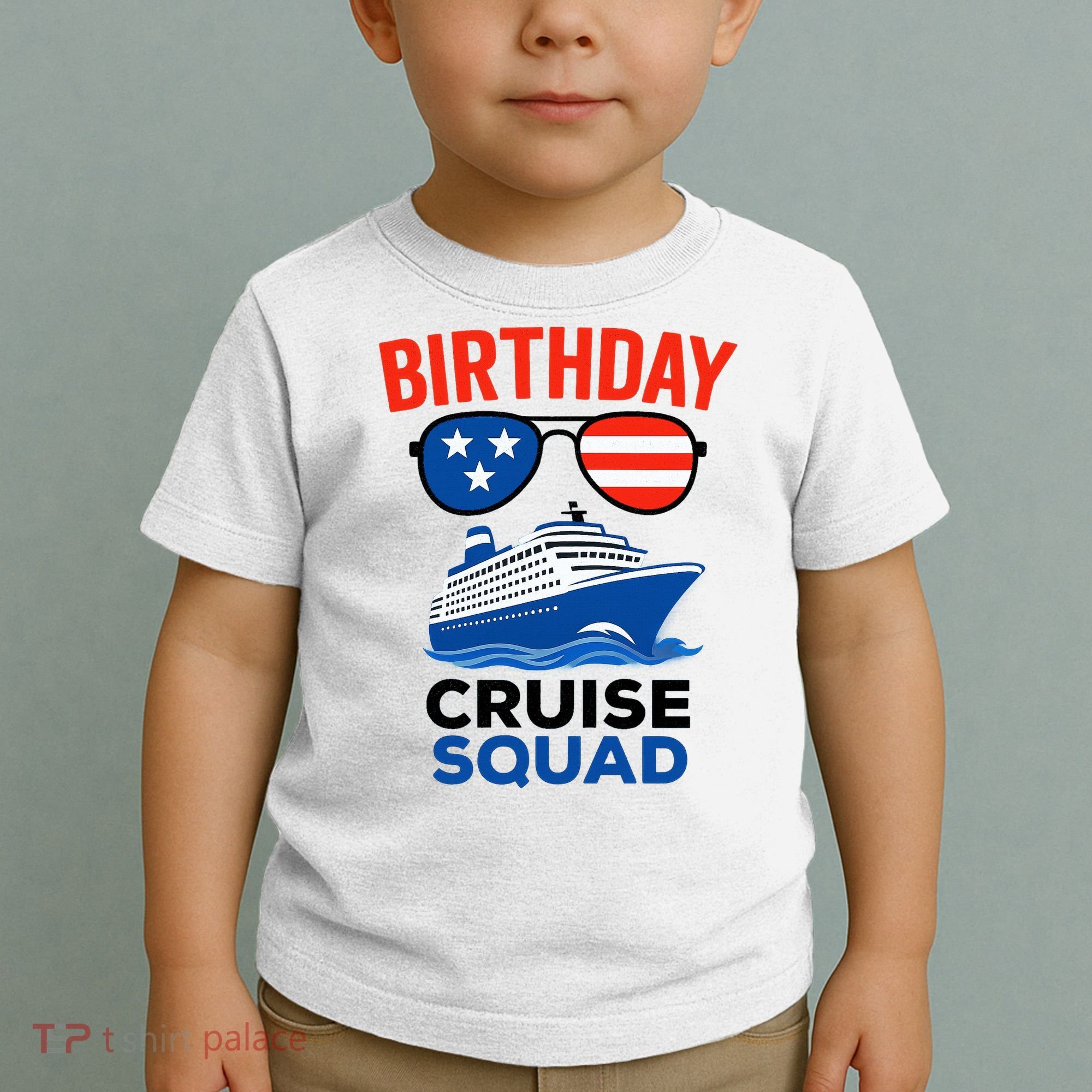 Birthday Cruise Squad USA America Toddler T-Shirt